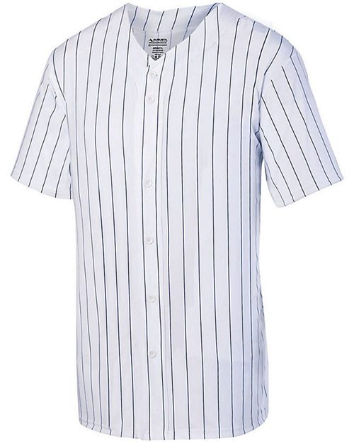 Youth Pinstripe Full Button Baseball Jersey - 1686