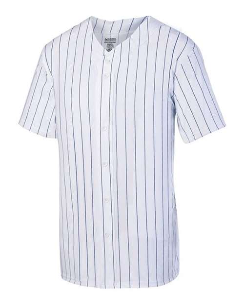 Youth Pinstripe Full Button Baseball Jersey - 1686