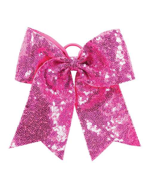 Sequin Cheer Hair Bow - 6702