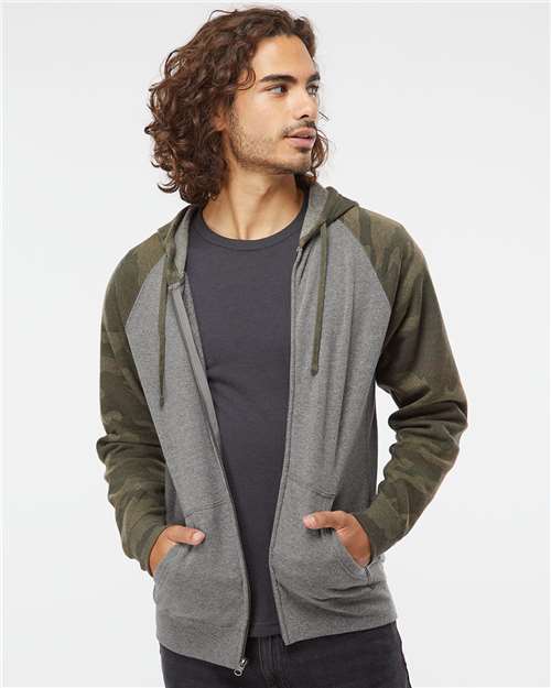 Special Blend Raglan Full-Zip Hooded Sweatshirt - PRM33SBZ