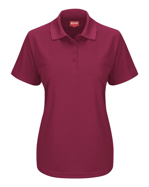 Women's Short Sleeve Performance Knit Pocketless Core Polo - SK97