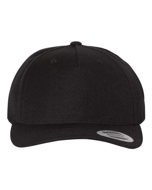 Premium Five-Panel Curved Visor Snapback Cap - 5789M