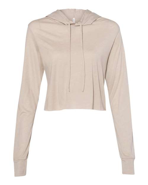 Women’s Triblend Crop Long Sleeve Hoodie - 8512