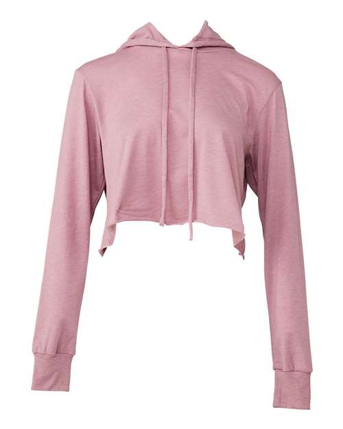 Women’s Triblend Crop Long Sleeve Hoodie - 8512