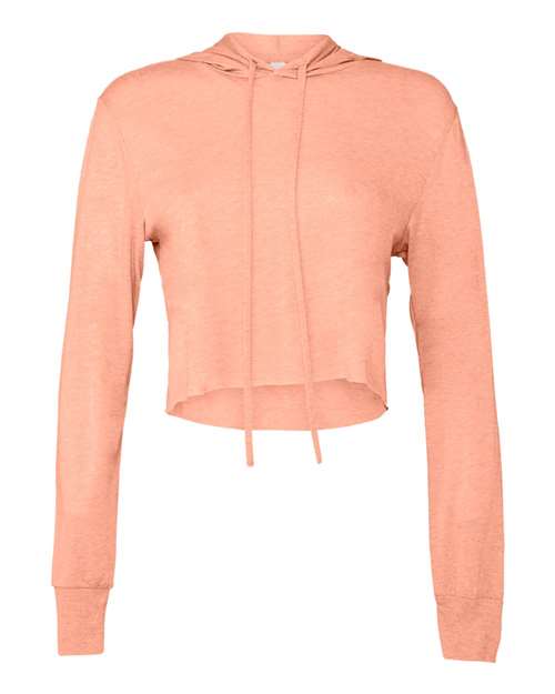 Women’s Triblend Crop Long Sleeve Hoodie - 8512