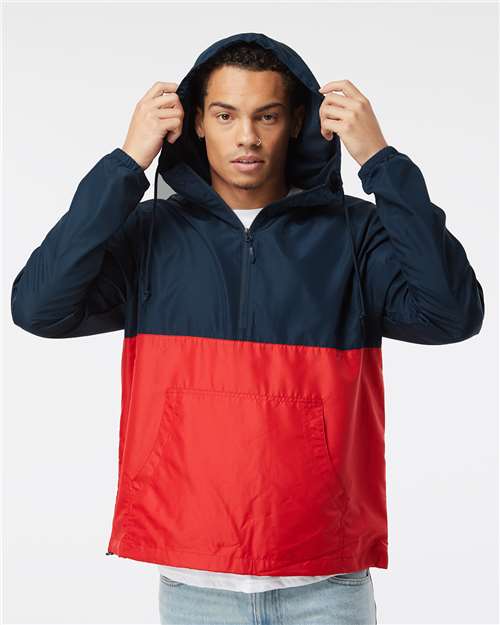Lightweight Quarter-Zip Windbreaker Pullover Jacket - EXP54LWP