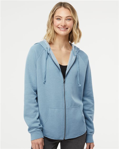 Women's California Wave Wash Full-Zip Hooded Sweatshirt - PRM2500Z
