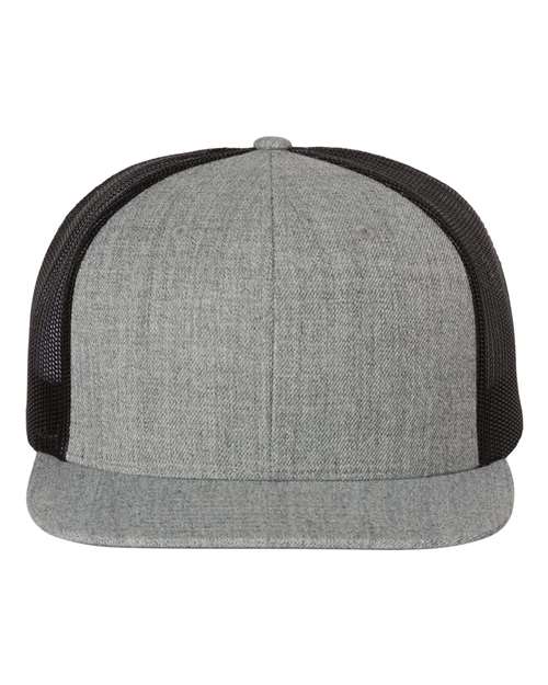 Wool Blend Flat Bill Trucker Cap - 511