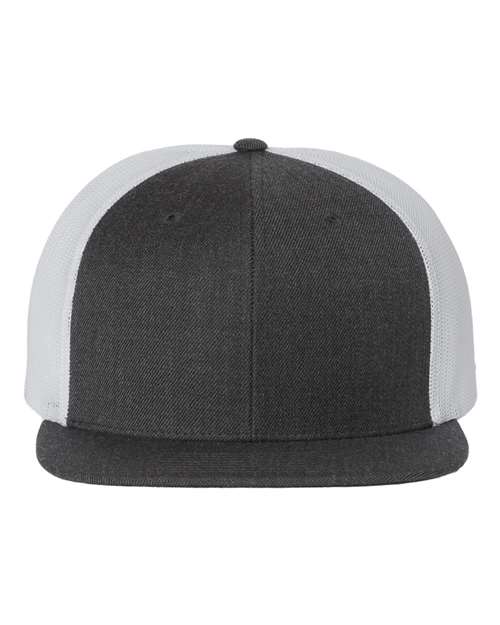 Wool Blend Flat Bill Trucker Cap - 511