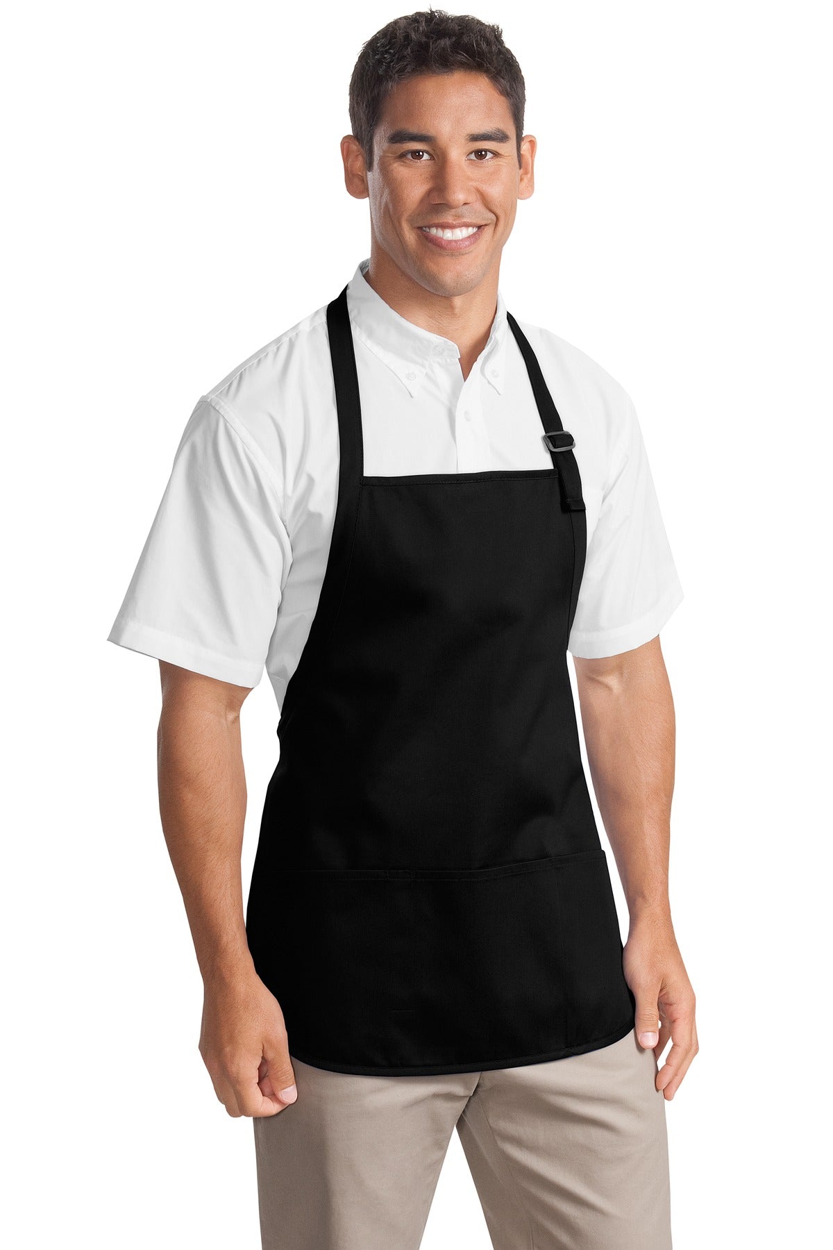 A510 – Port Authority   Medium-Length Apron with Pouch Pockets.