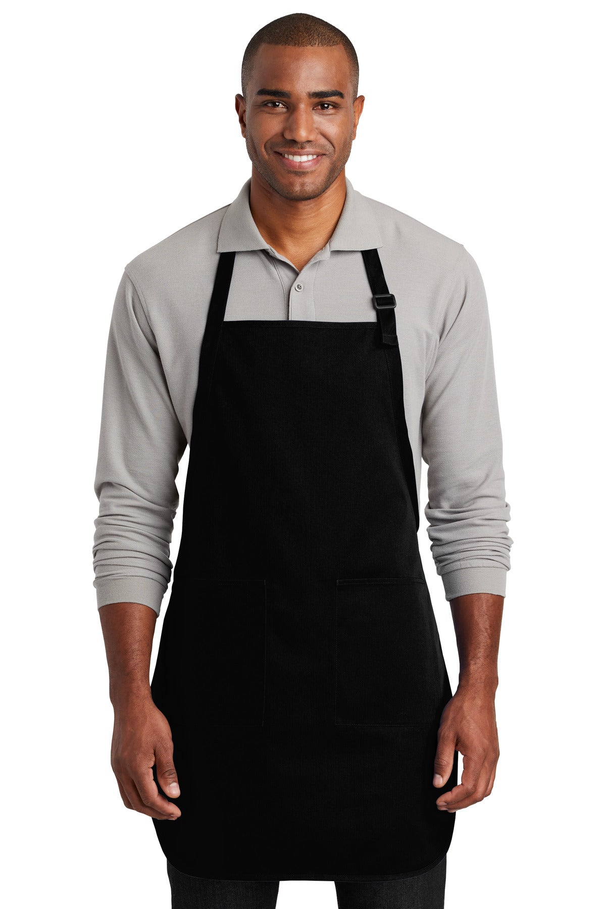 A600 – Port Authority    Full-Length Two-Pocket Bib Apron.