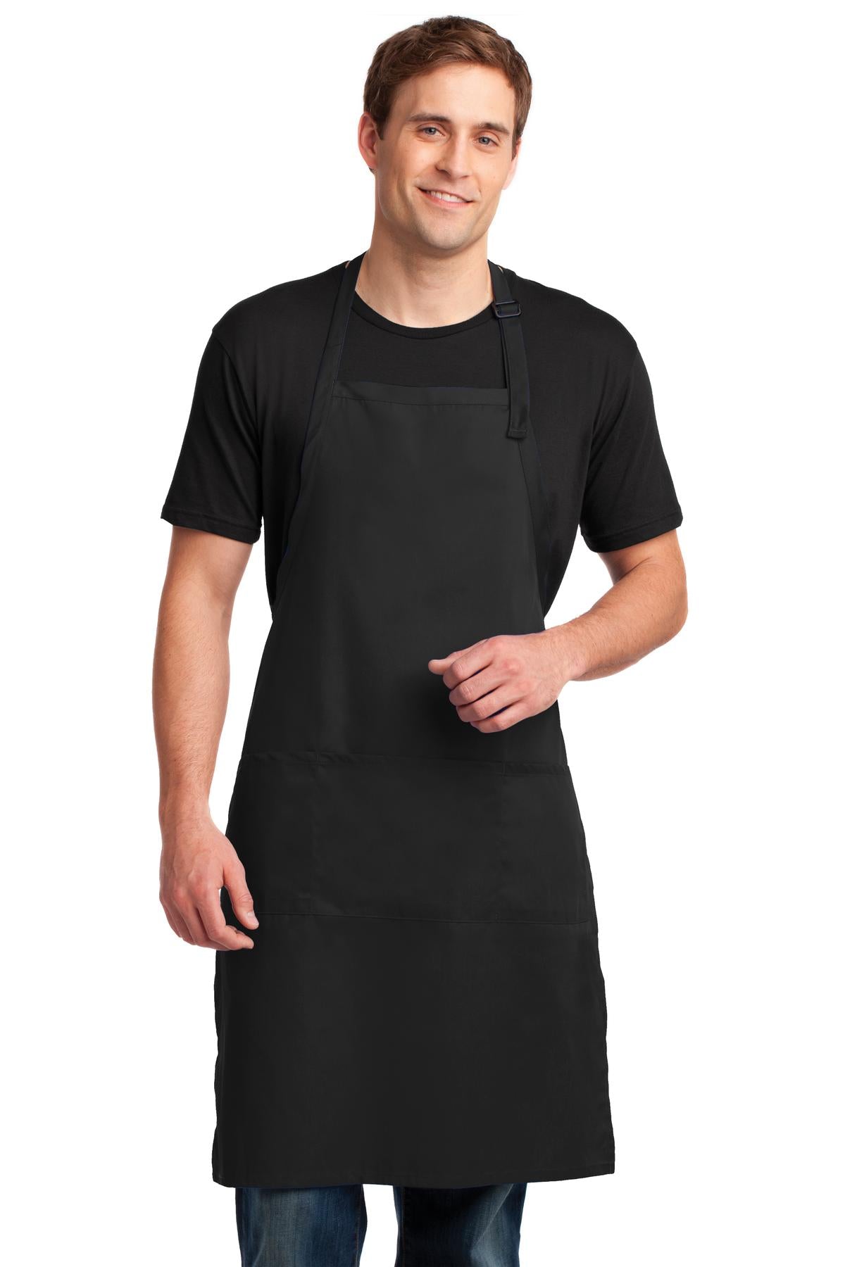 A700 – Port Authority   Easy Care Extra Long Bib Apron with Stain Release.