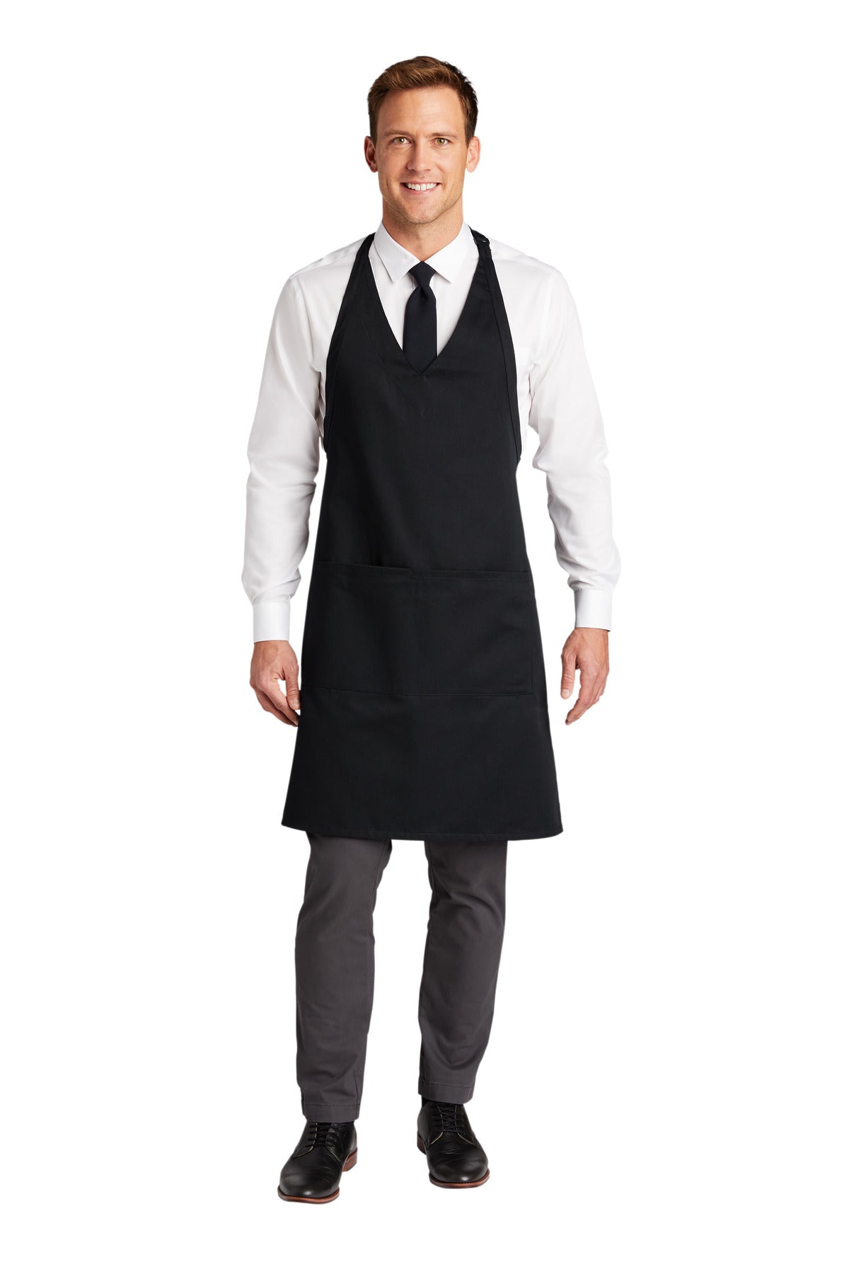 A704 – Port Authority   Easy Care Tuxedo Apron with Stain Release.