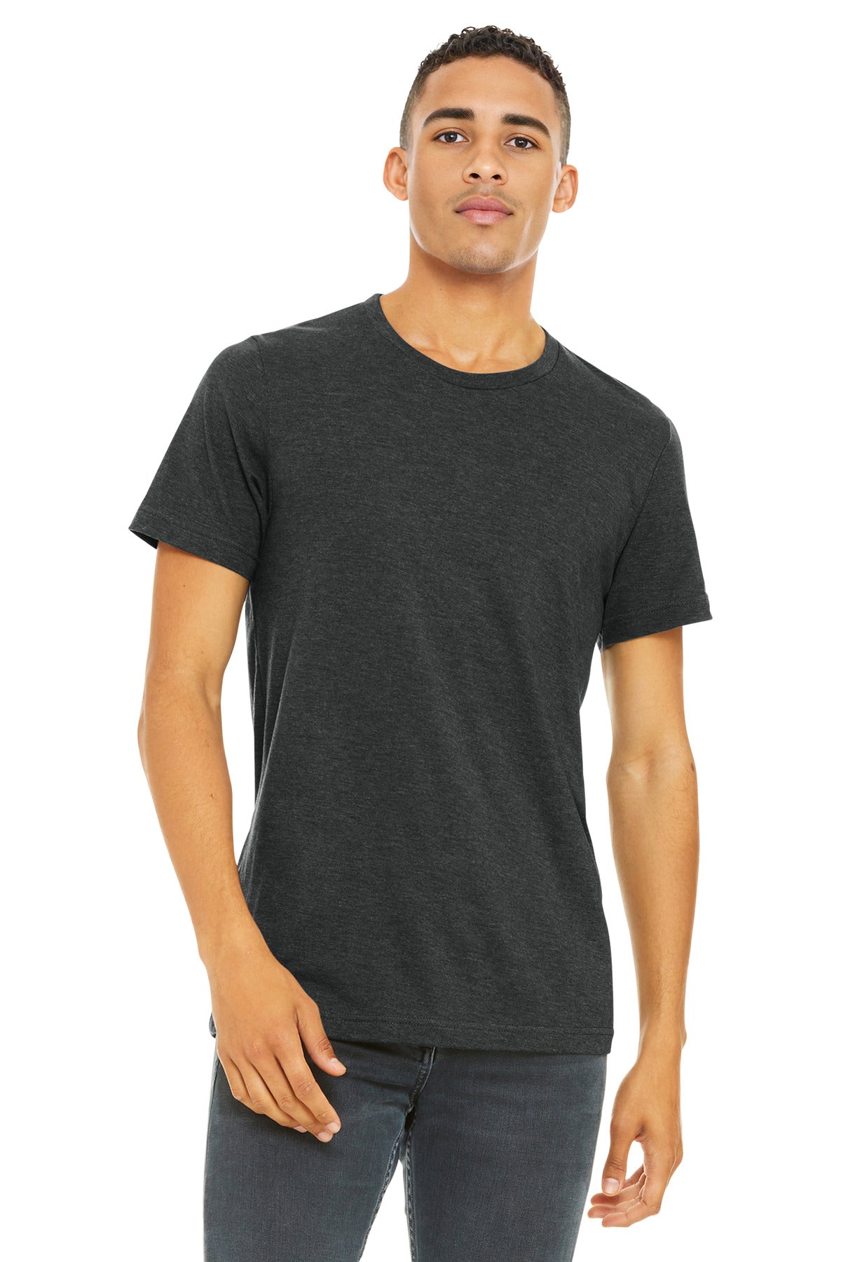 BELLA+CANVAS Unisex Heather CVC Short Sleeve Tee. BC3001CVC