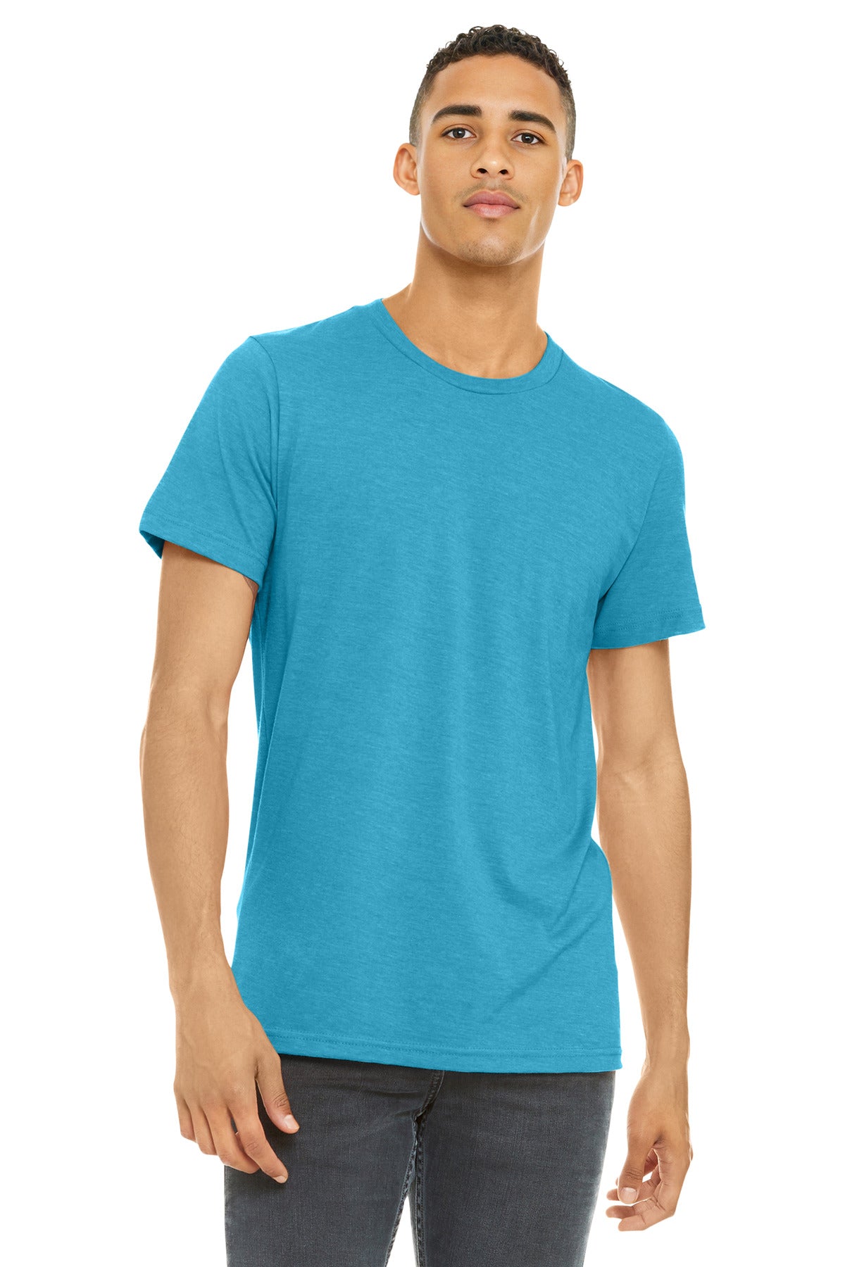 BELLA+CANVAS Unisex Heather CVC Short Sleeve Tee. BC3001CVC