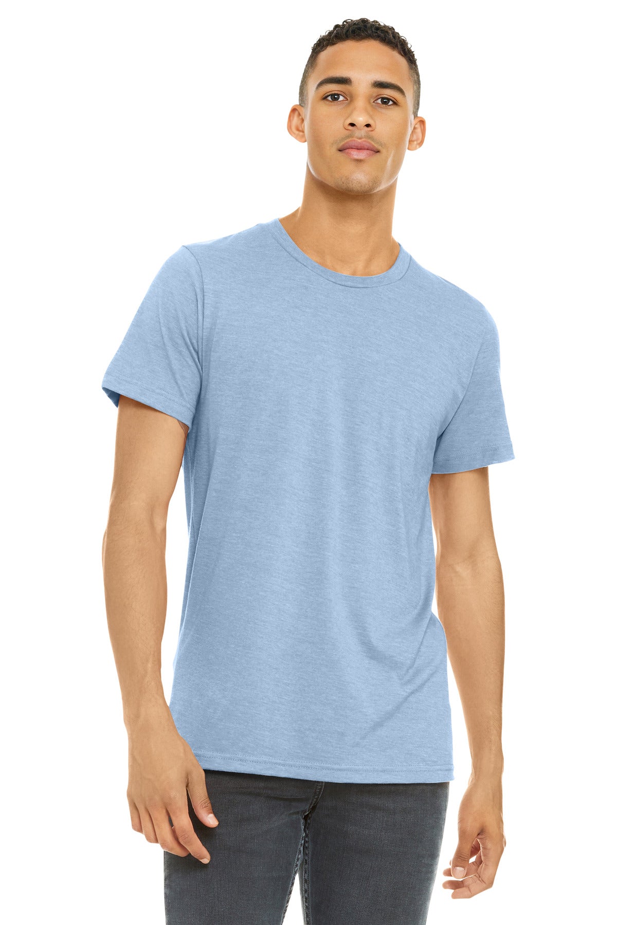 BELLA+CANVAS Unisex Heather CVC Short Sleeve Tee. BC3001CVC