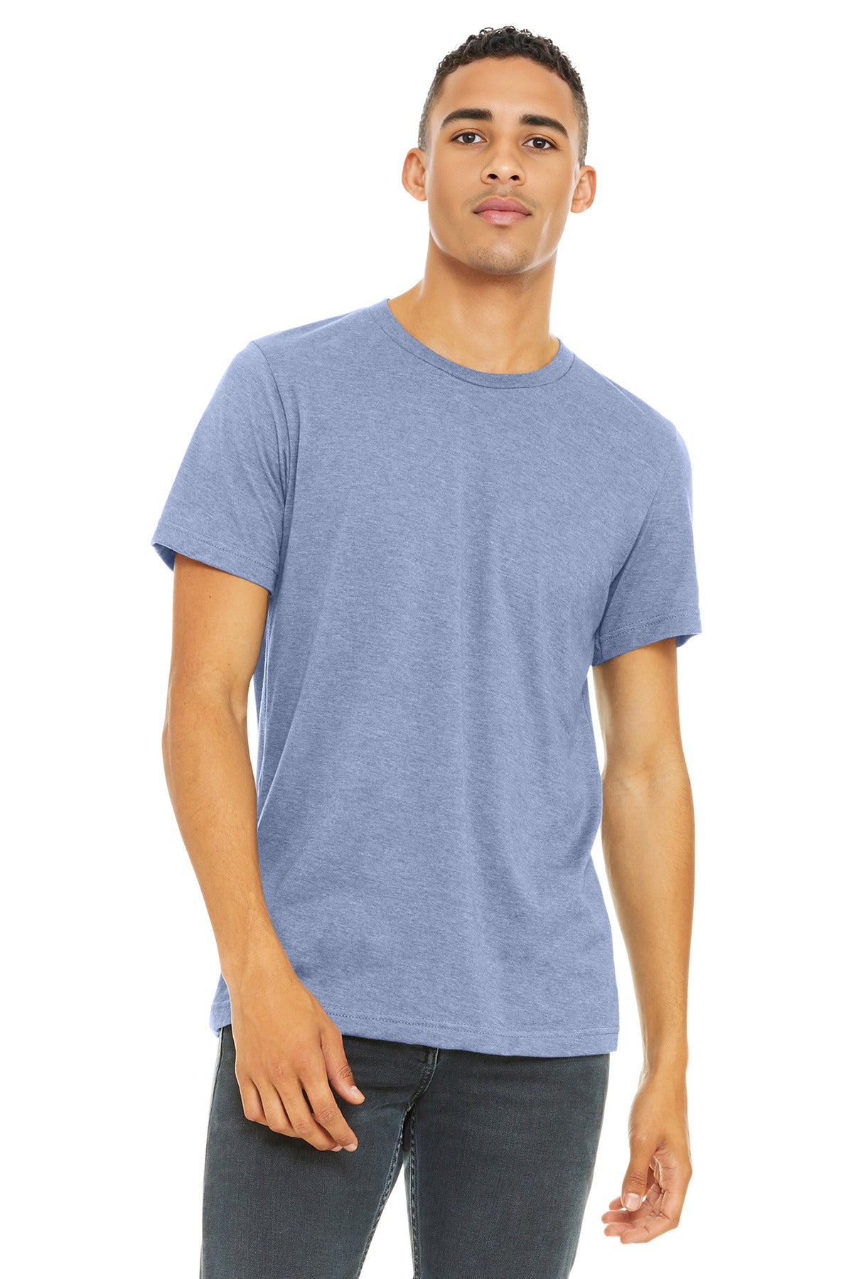 BELLA+CANVAS Unisex Heather CVC Short Sleeve Tee. BC3001CVC