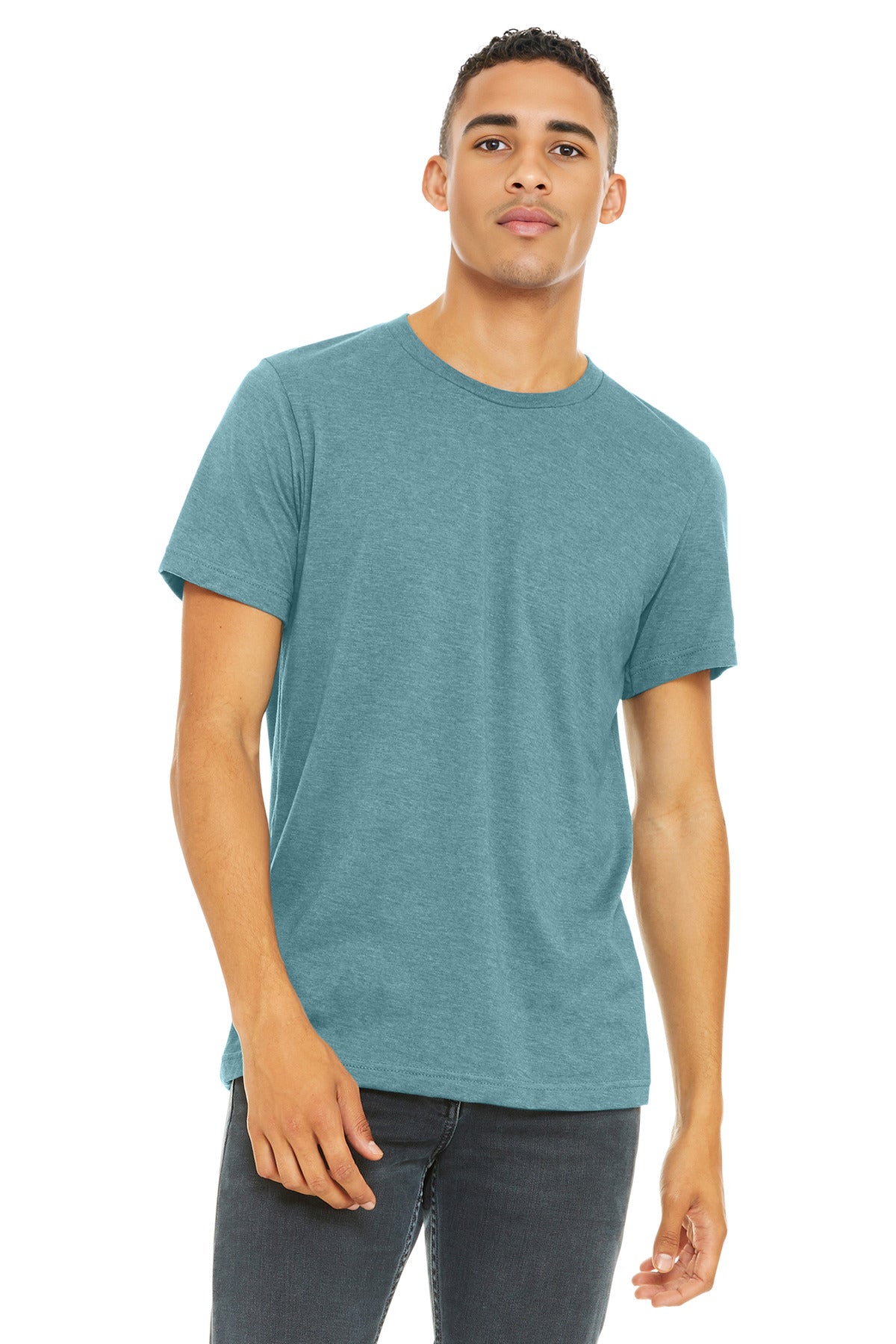 BELLA+CANVAS Unisex Heather CVC Short Sleeve Tee. BC3001CVC
