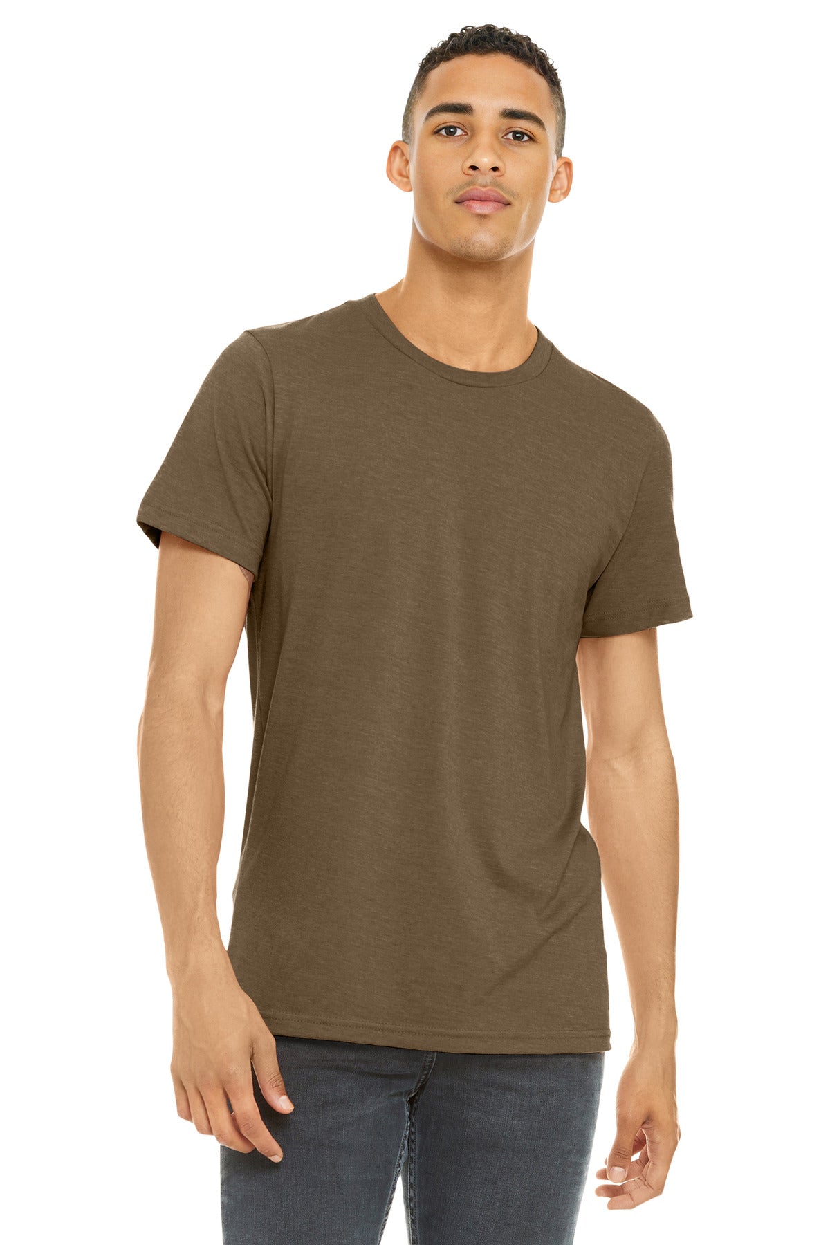 BELLA+CANVAS Unisex Heather CVC Short Sleeve Tee. BC3001CVC