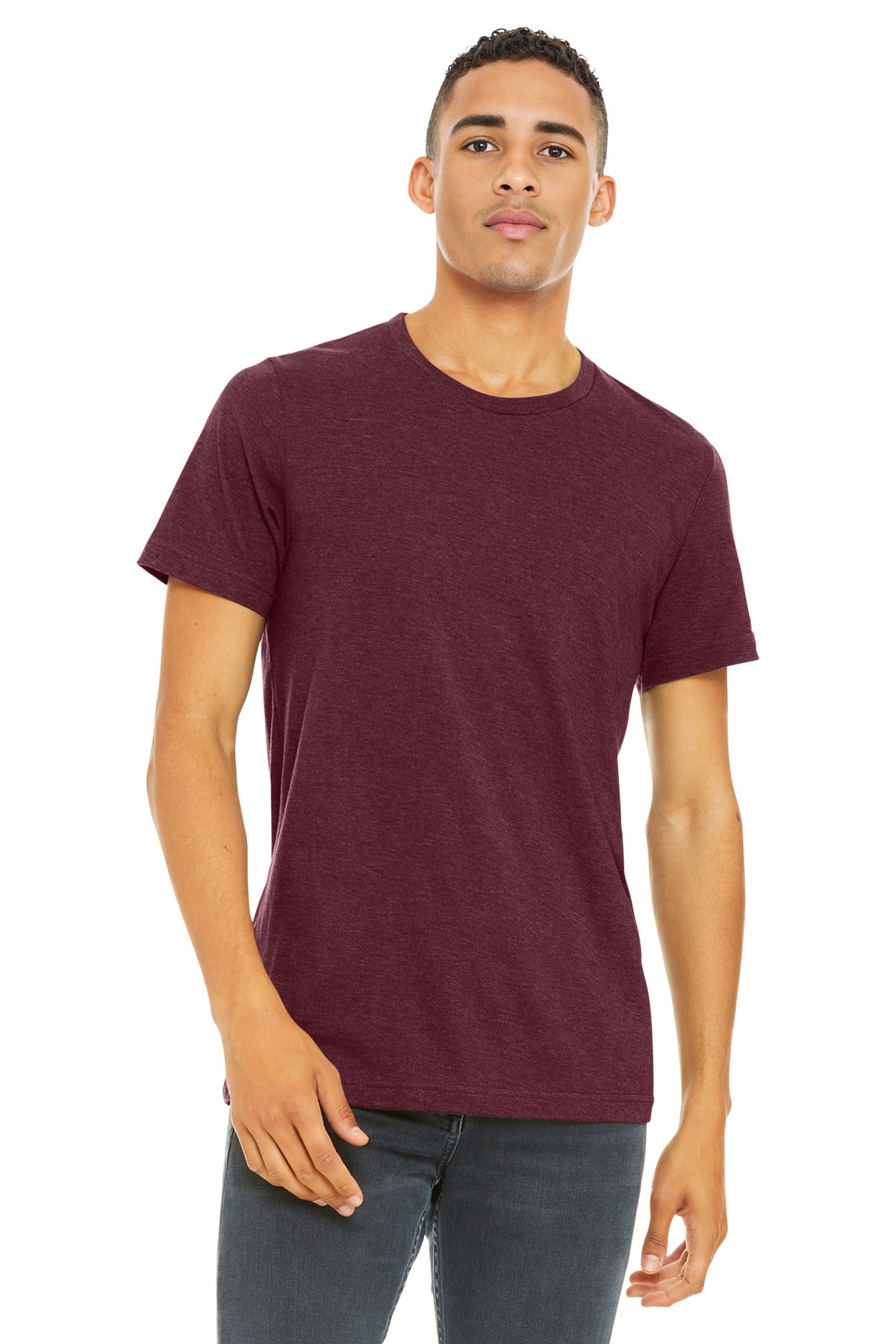 BELLA+CANVAS Unisex Heather CVC Short Sleeve Tee. BC3001CVC