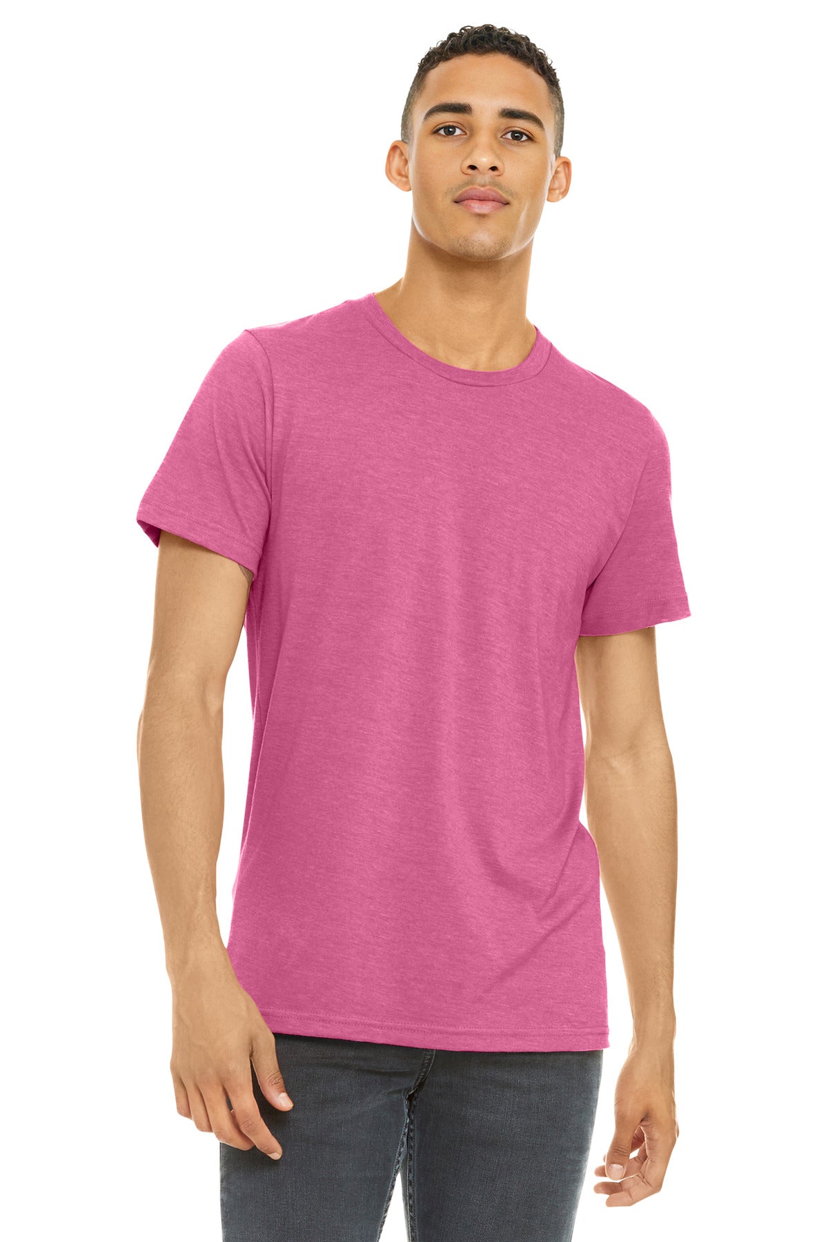 BELLA+CANVAS Unisex Heather CVC Short Sleeve Tee. BC3001CVC