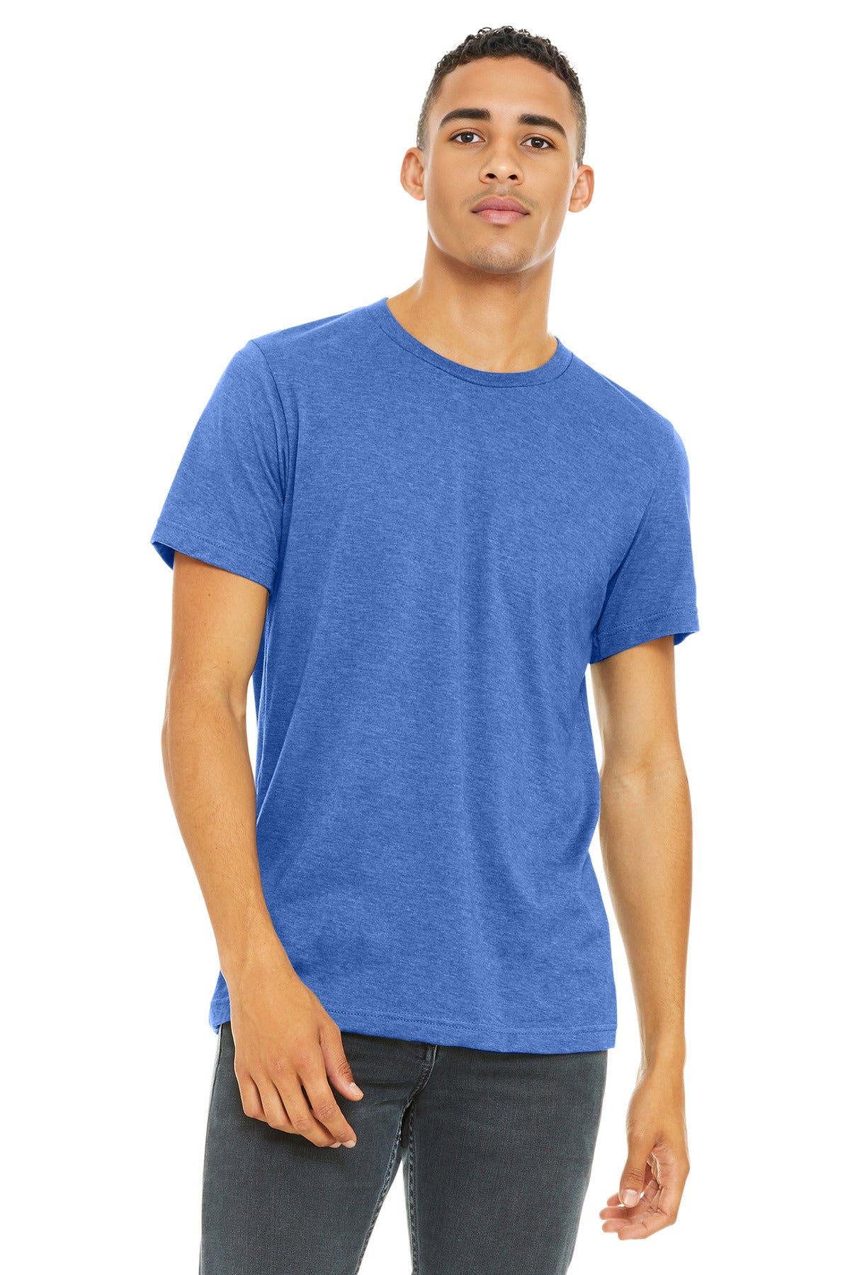 BELLA+CANVAS Unisex Heather CVC Short Sleeve Tee. BC3001CVC