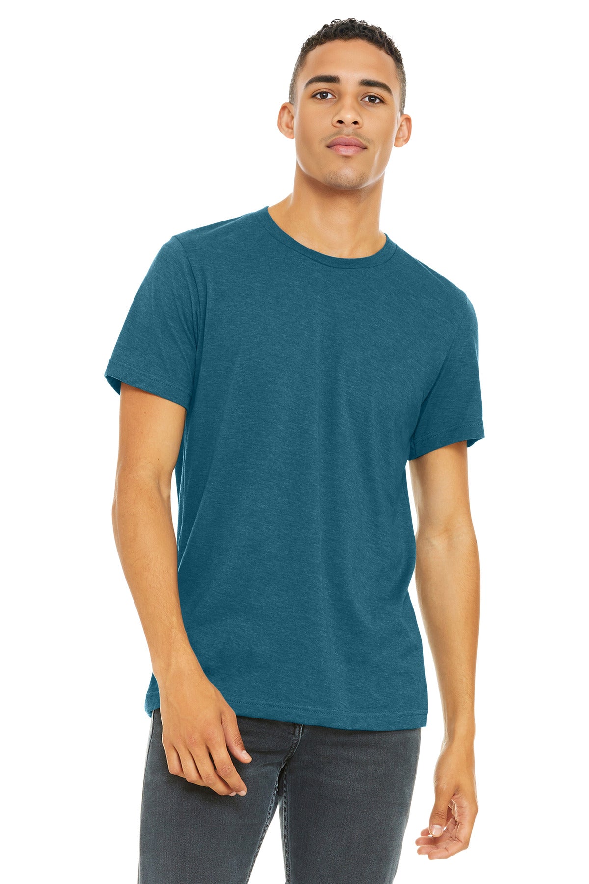 BELLA+CANVAS Unisex Heather CVC Short Sleeve Tee. BC3001CVC