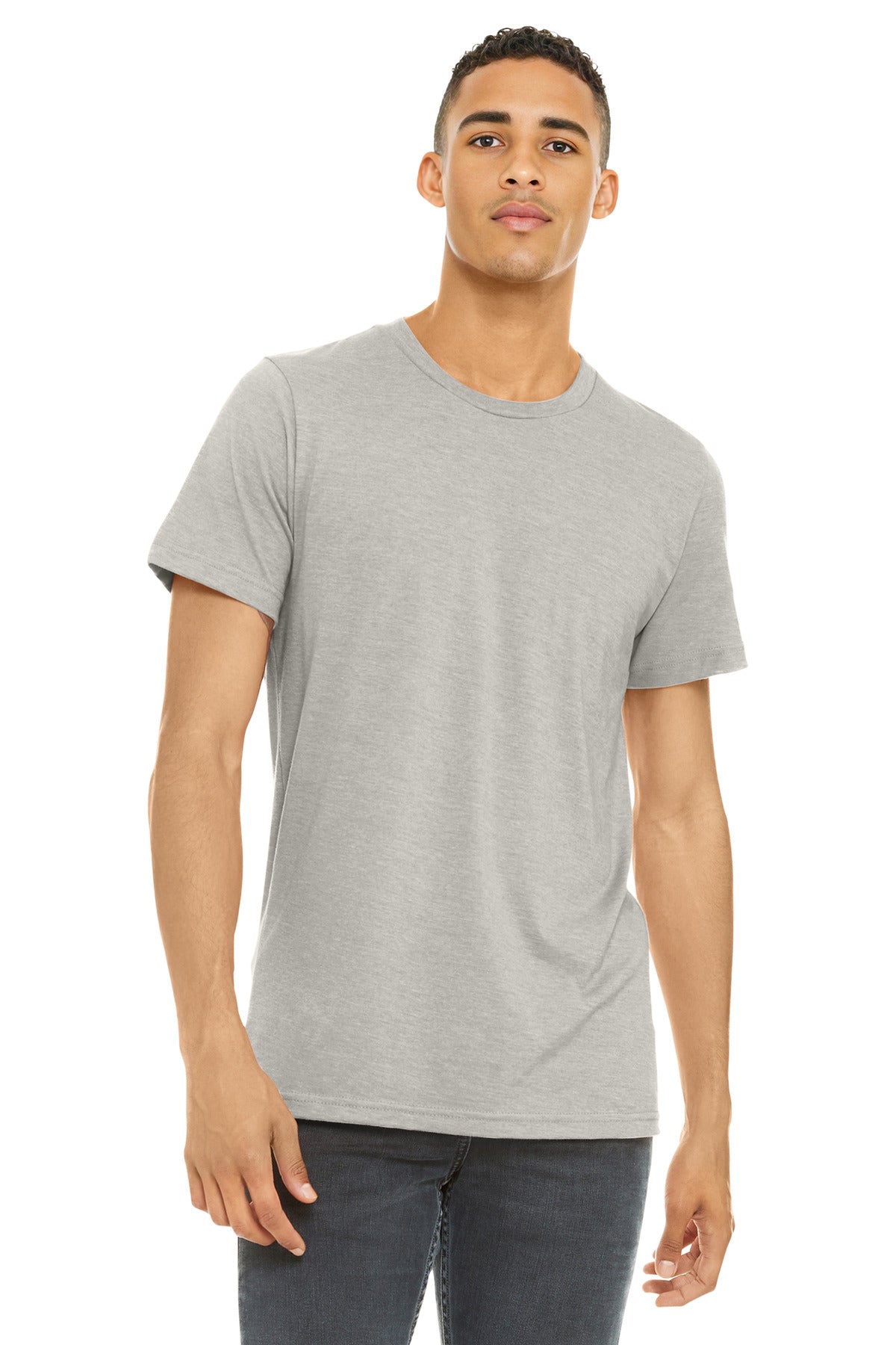 BELLA+CANVAS Unisex Heather CVC Short Sleeve Tee. BC3001CVC
