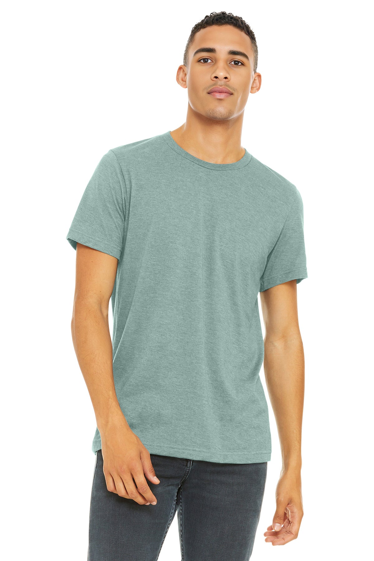BELLA+CANVAS Unisex Heather CVC Short Sleeve Tee. BC3001CVC
