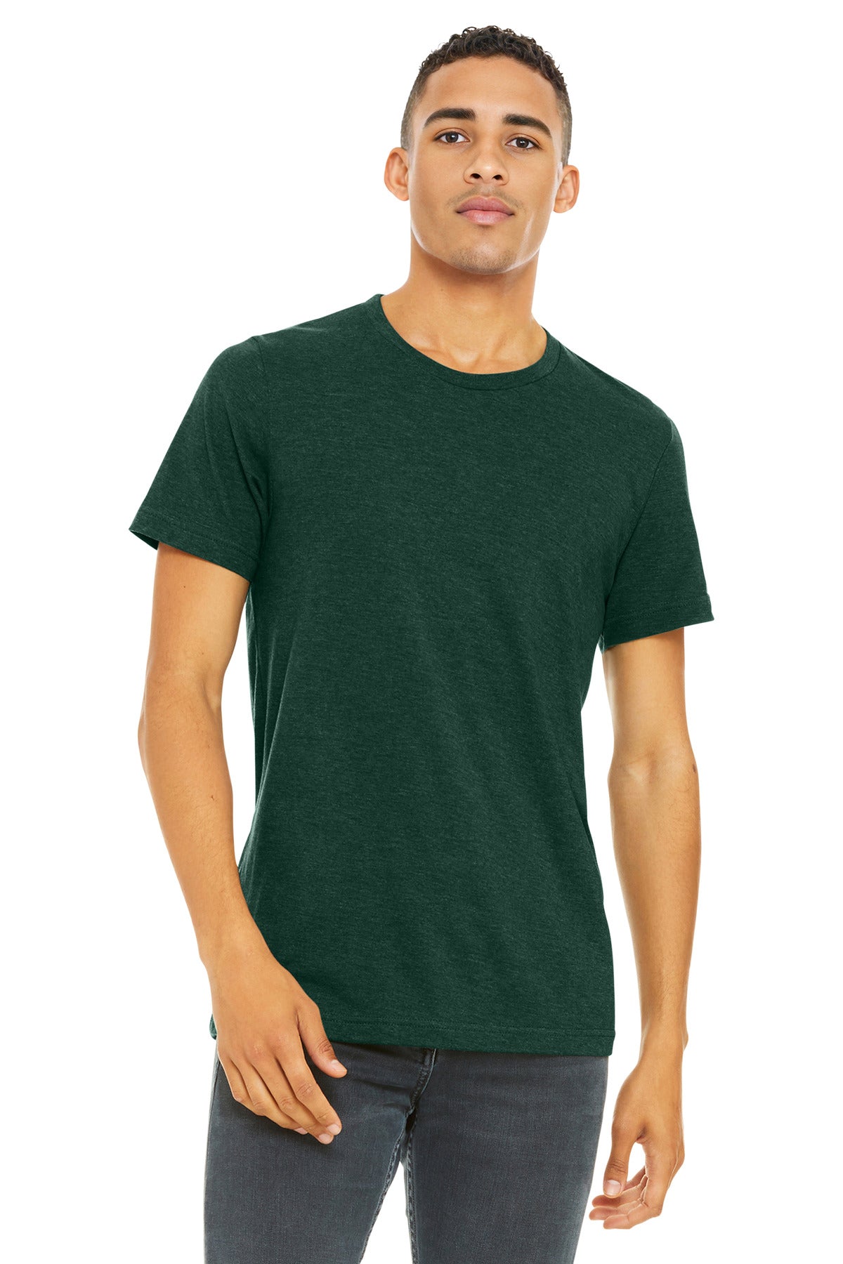 BELLA+CANVAS Unisex Heather CVC Short Sleeve Tee. BC3001CVC