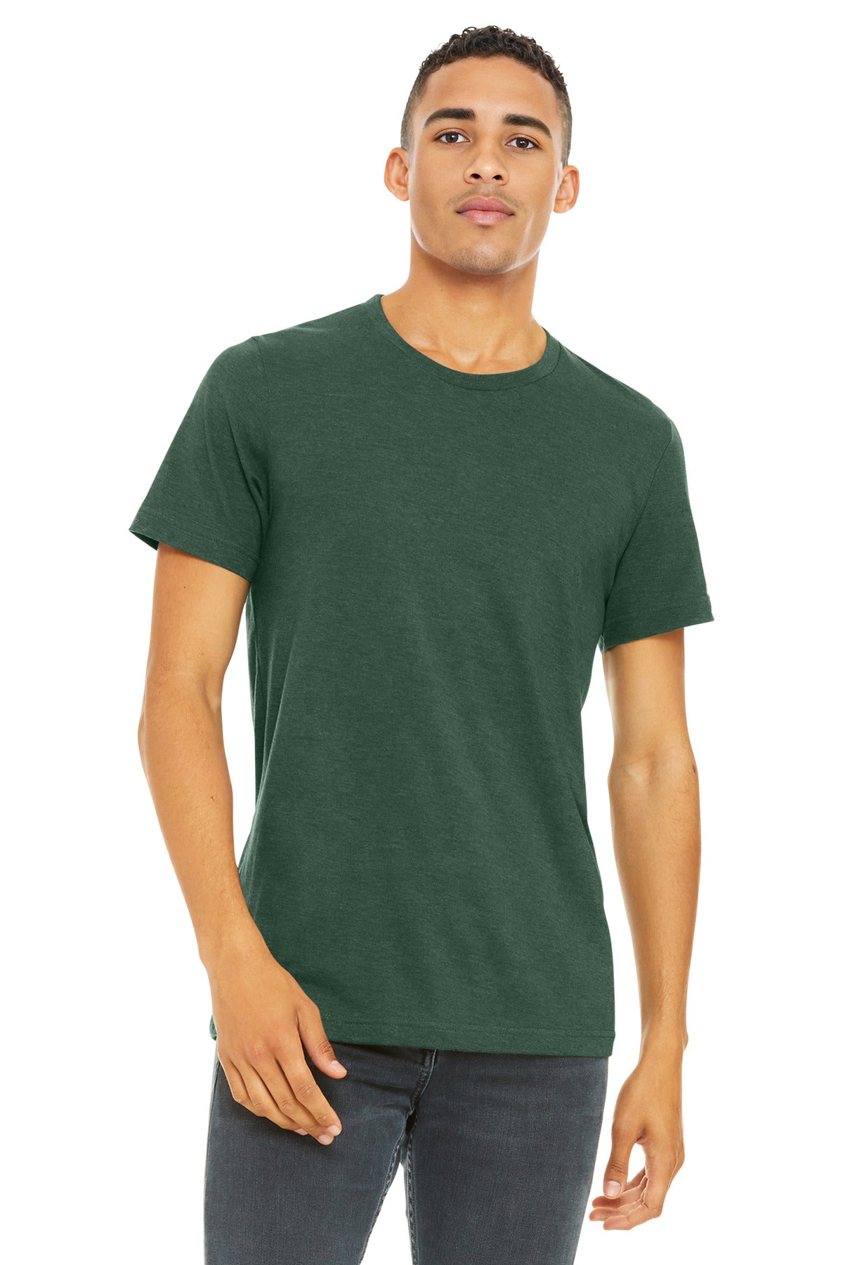 BELLA+CANVAS Unisex Heather CVC Short Sleeve Tee. BC3001CVC