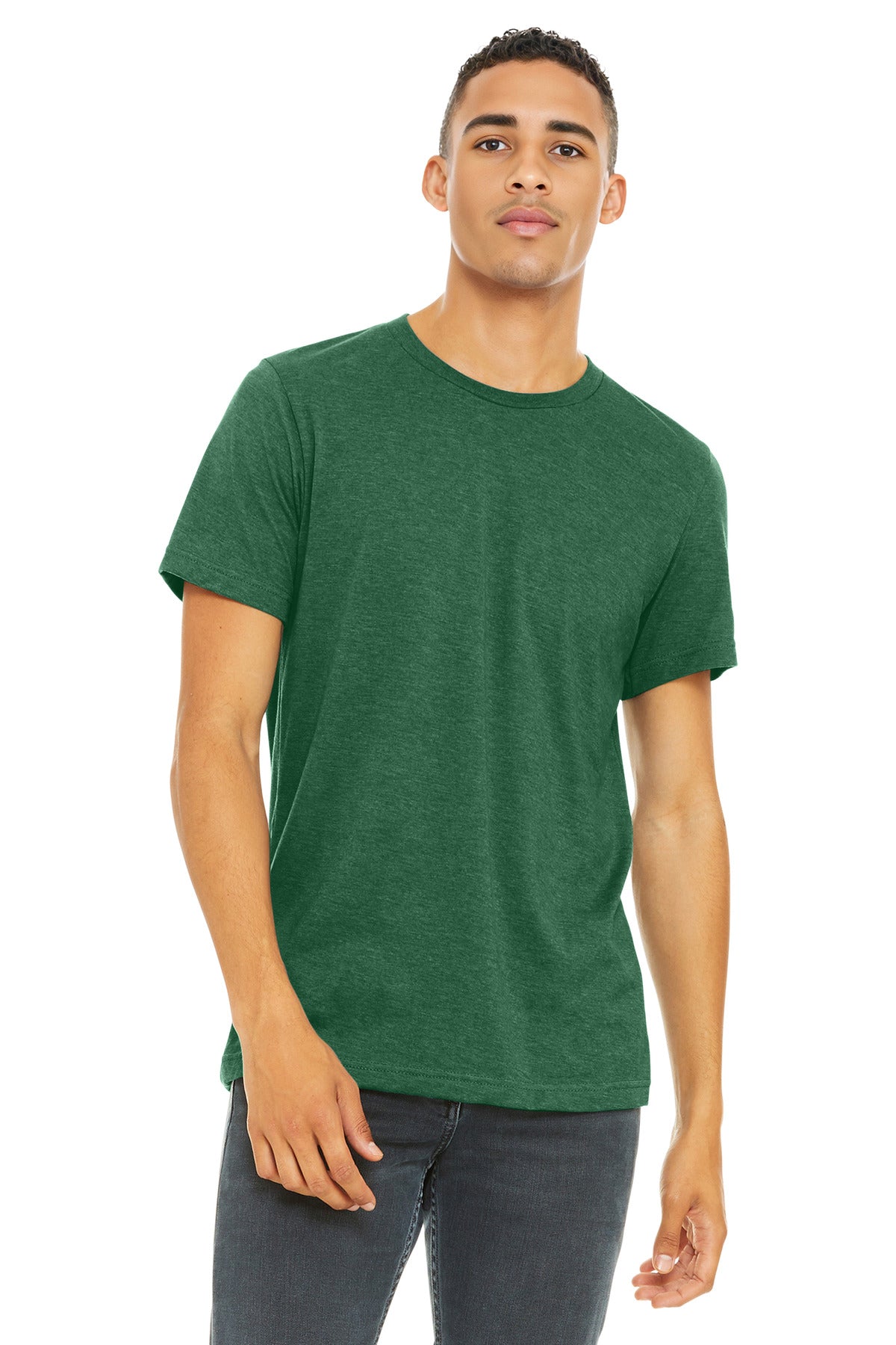 BELLA+CANVAS Unisex Heather CVC Short Sleeve Tee. BC3001CVC