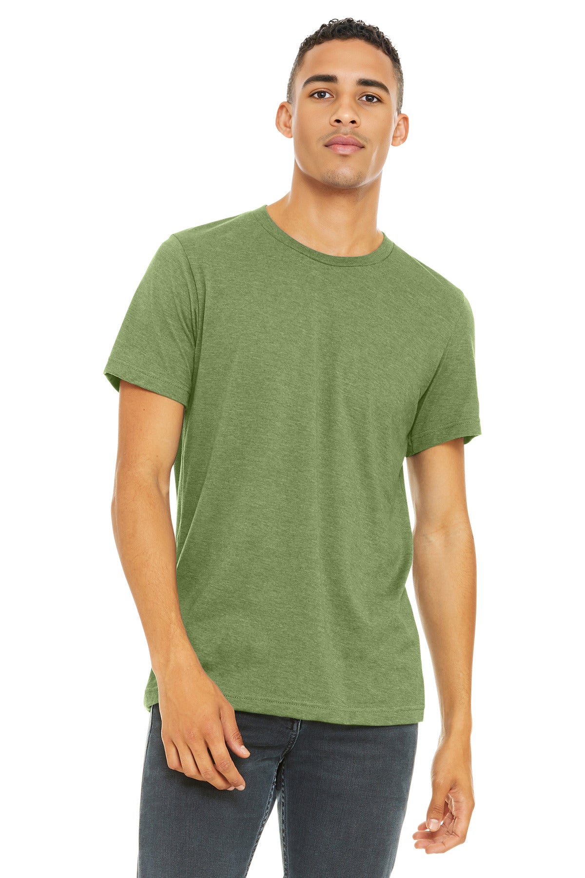 BELLA+CANVAS Unisex Heather CVC Short Sleeve Tee. BC3001CVC