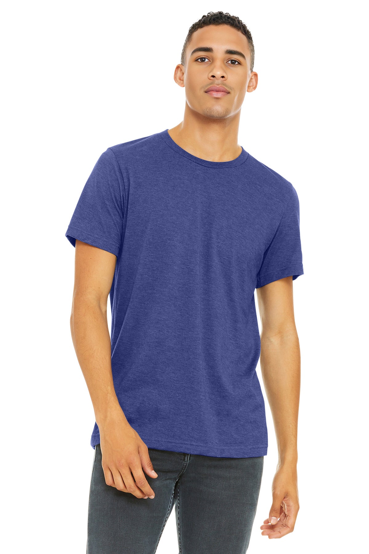 BELLA+CANVAS Unisex Heather CVC Short Sleeve Tee. BC3001CVC
