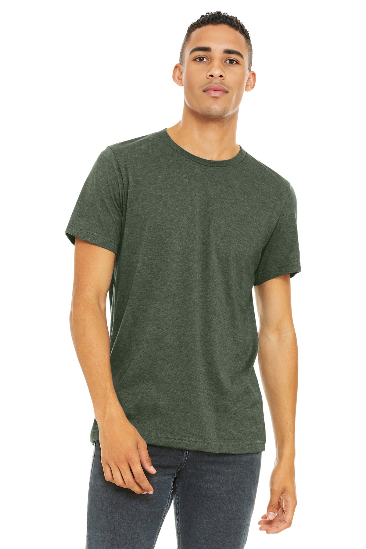 BELLA+CANVAS Unisex Heather CVC Short Sleeve Tee. BC3001CVC