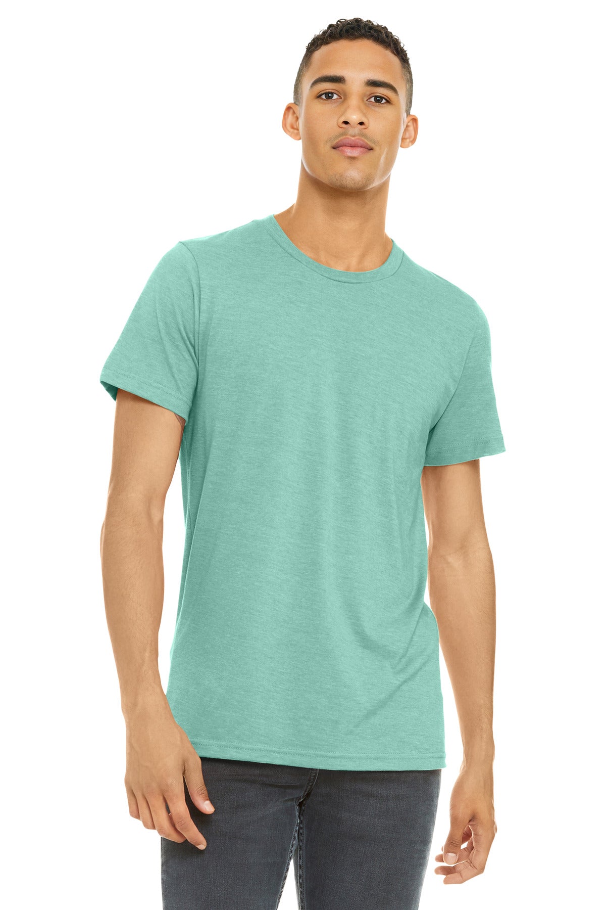 BELLA+CANVAS Unisex Heather CVC Short Sleeve Tee. BC3001CVC