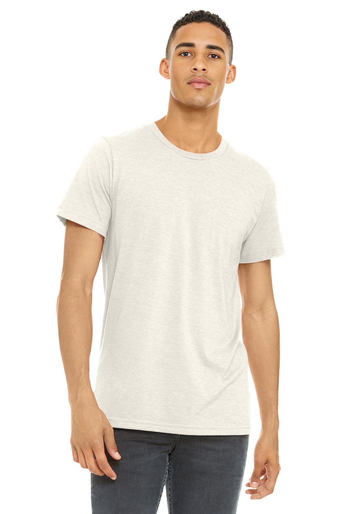 BELLA+CANVAS Unisex Heather CVC Short Sleeve Tee. BC3001CVC