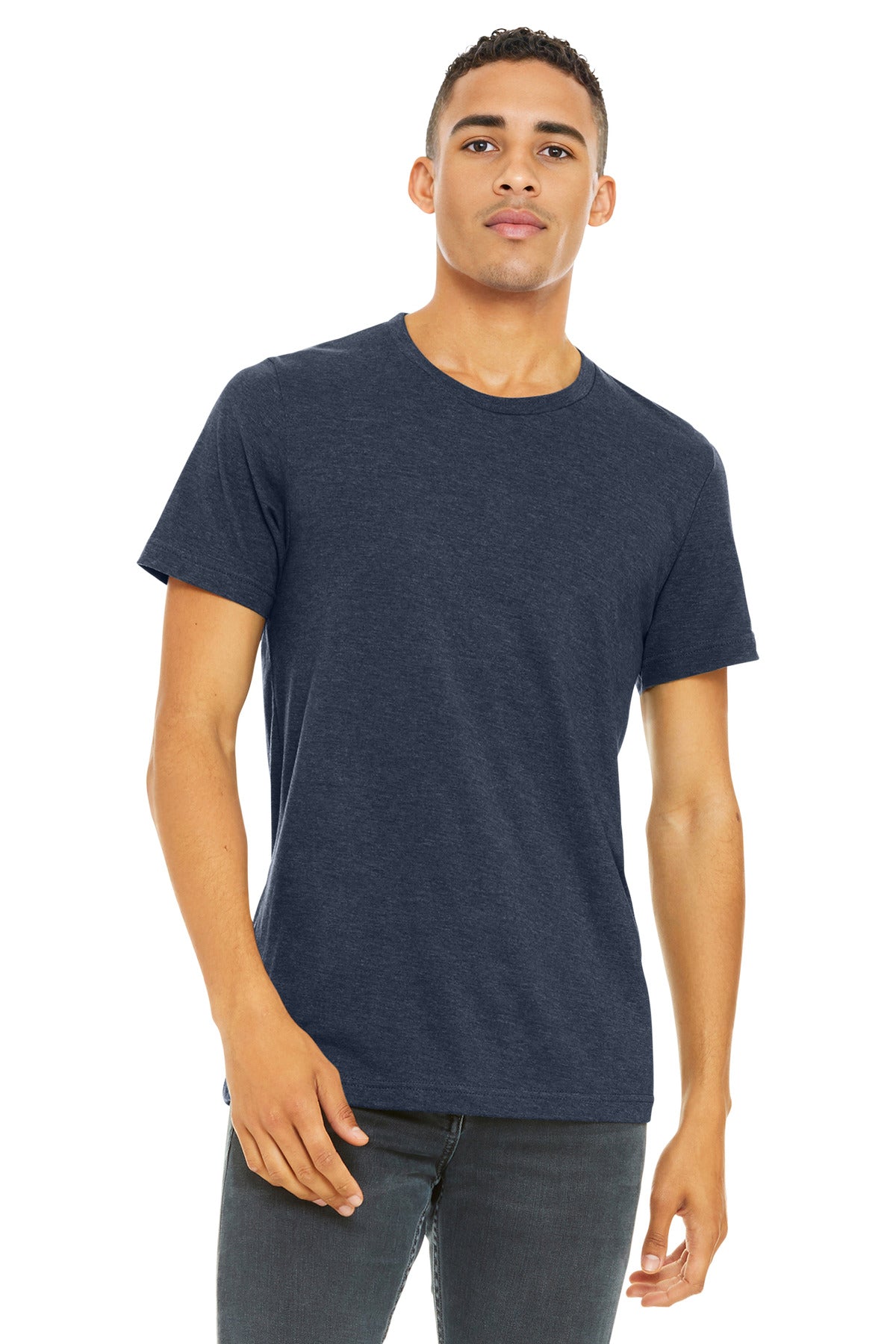 BELLA+CANVAS Unisex Heather CVC Short Sleeve Tee. BC3001CVC