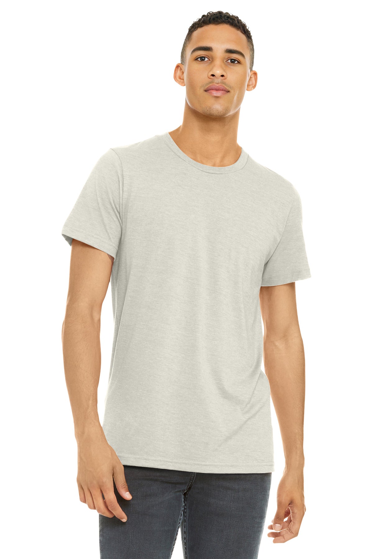 BELLA+CANVAS Unisex Heather CVC Short Sleeve Tee. BC3001CVC