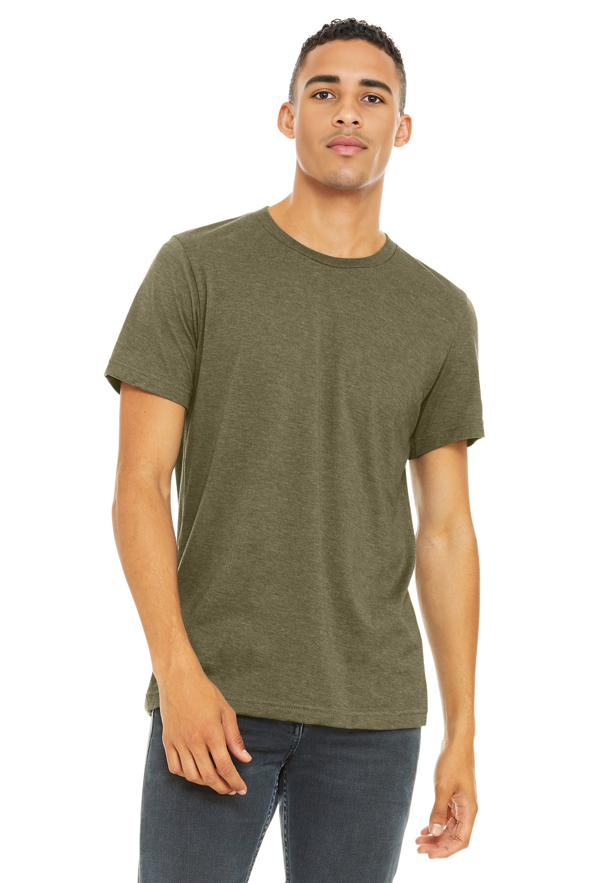 BELLA+CANVAS Unisex Heather CVC Short Sleeve Tee. BC3001CVC