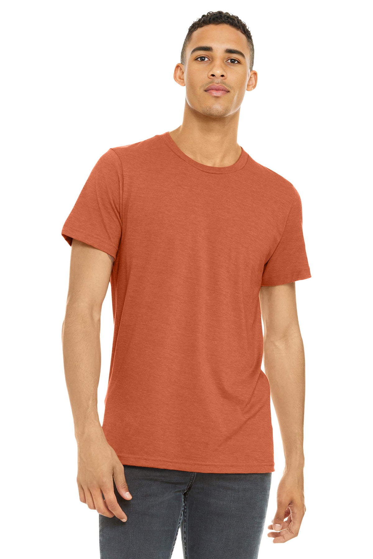 BELLA+CANVAS Unisex Heather CVC Short Sleeve Tee. BC3001CVC