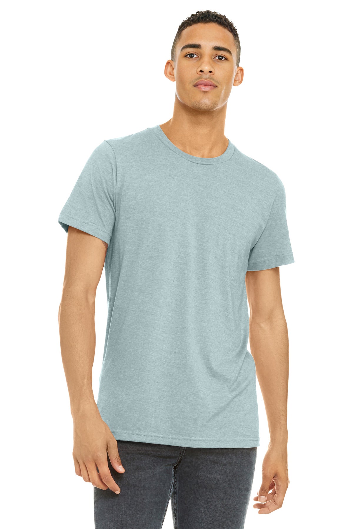 BELLA+CANVAS Unisex Heather CVC Short Sleeve Tee. BC3001CVC
