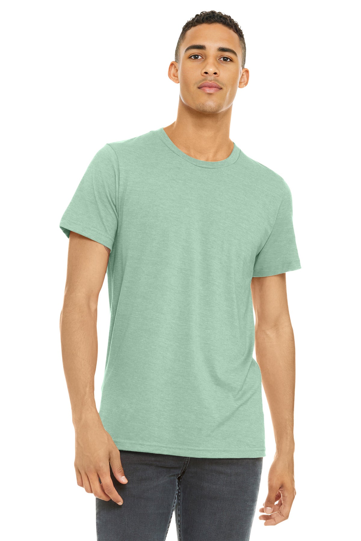 BELLA+CANVAS Unisex Heather CVC Short Sleeve Tee. BC3001CVC