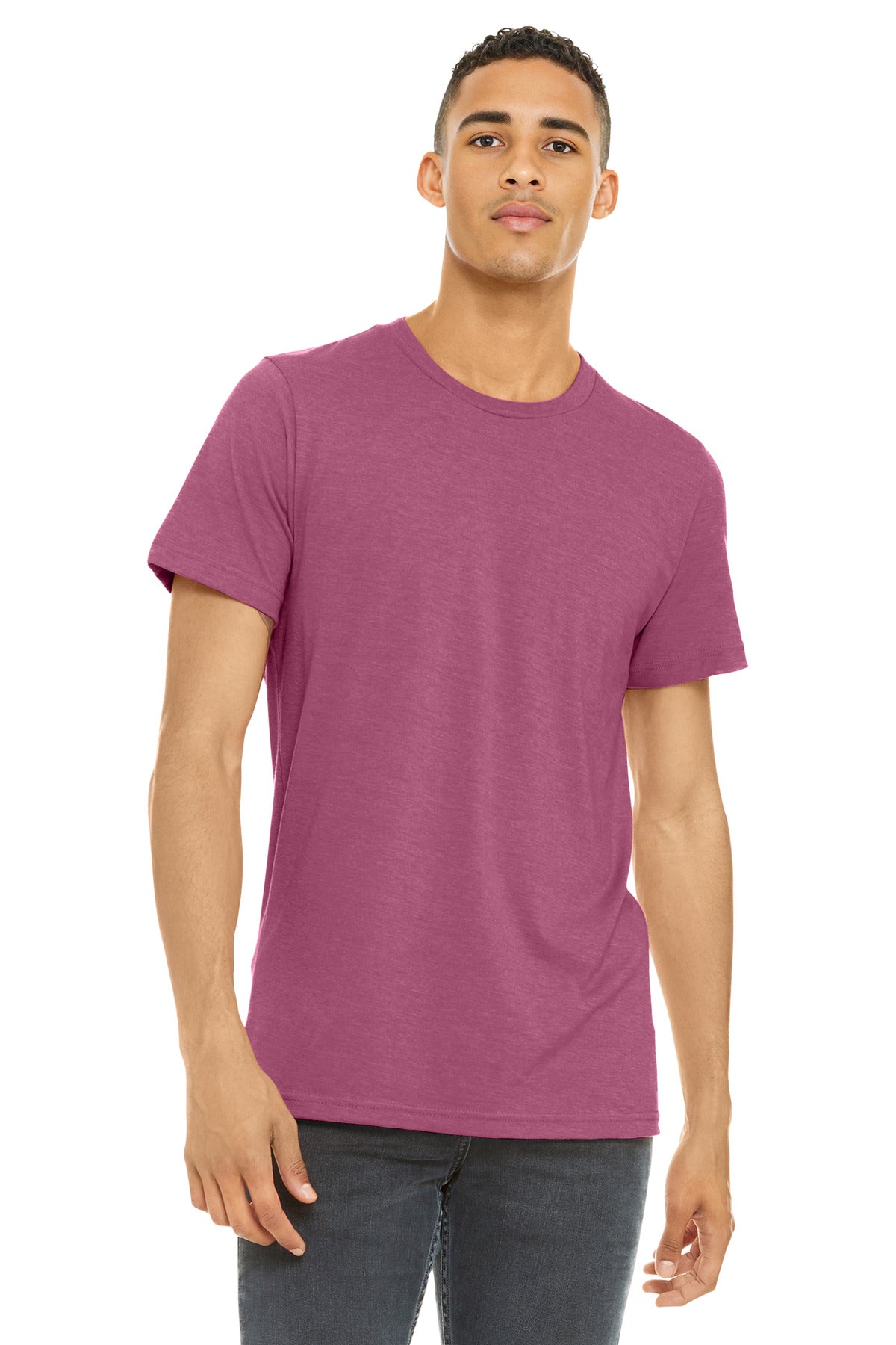 BELLA+CANVAS Unisex Heather CVC Short Sleeve Tee. BC3001CVC