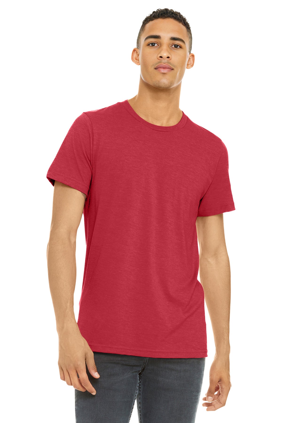 BELLA+CANVAS Unisex Heather CVC Short Sleeve Tee. BC3001CVC