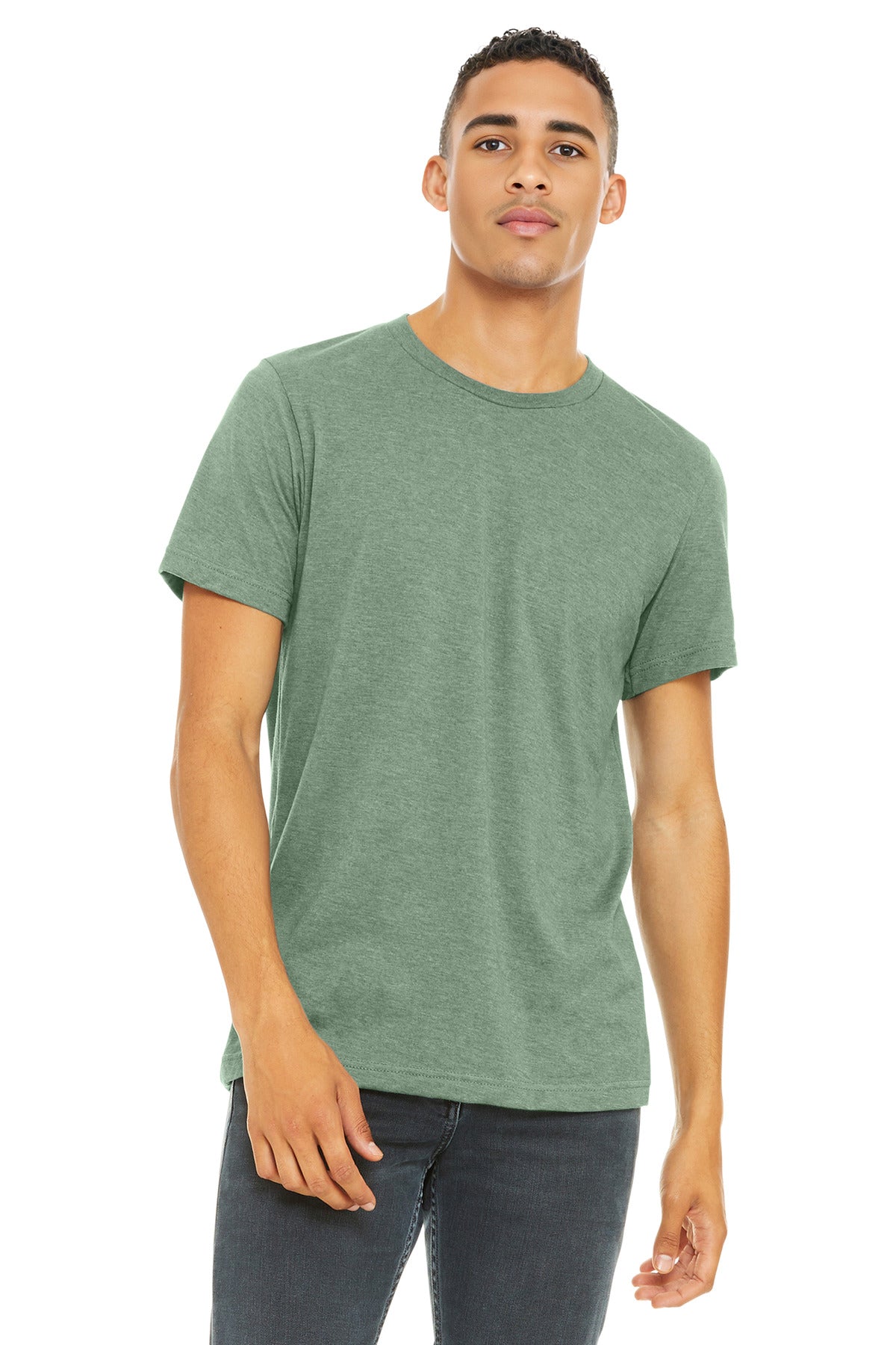 BELLA+CANVAS Unisex Heather CVC Short Sleeve Tee. BC3001CVC