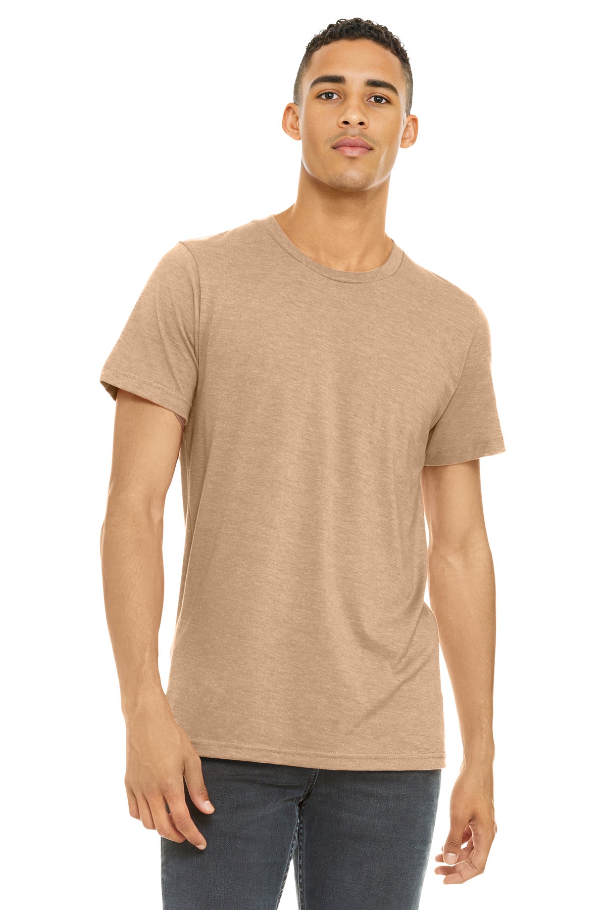 BELLA+CANVAS Unisex Heather CVC Short Sleeve Tee. BC3001CVC