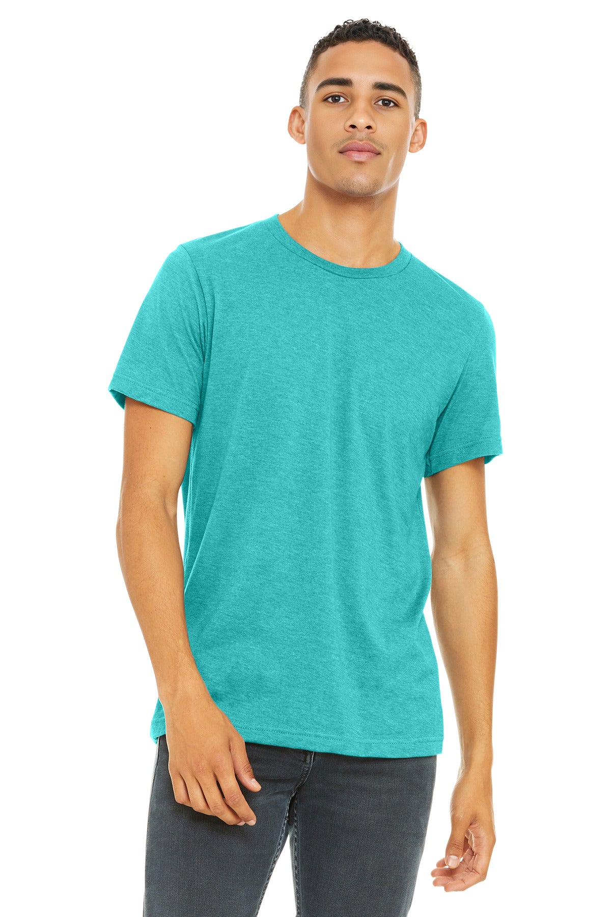 BELLA+CANVAS Unisex Heather CVC Short Sleeve Tee. BC3001CVC