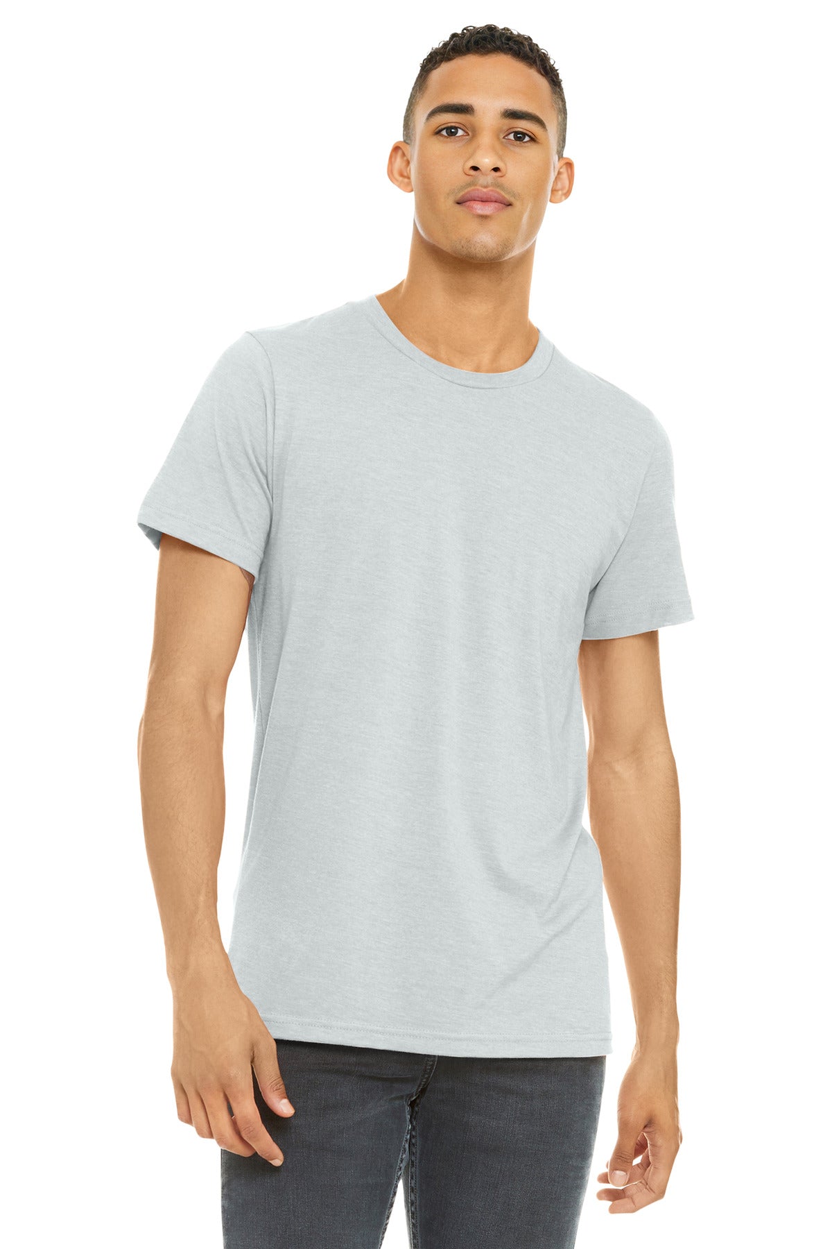 BELLA+CANVAS Unisex Heather CVC Short Sleeve Tee. BC3001CVC