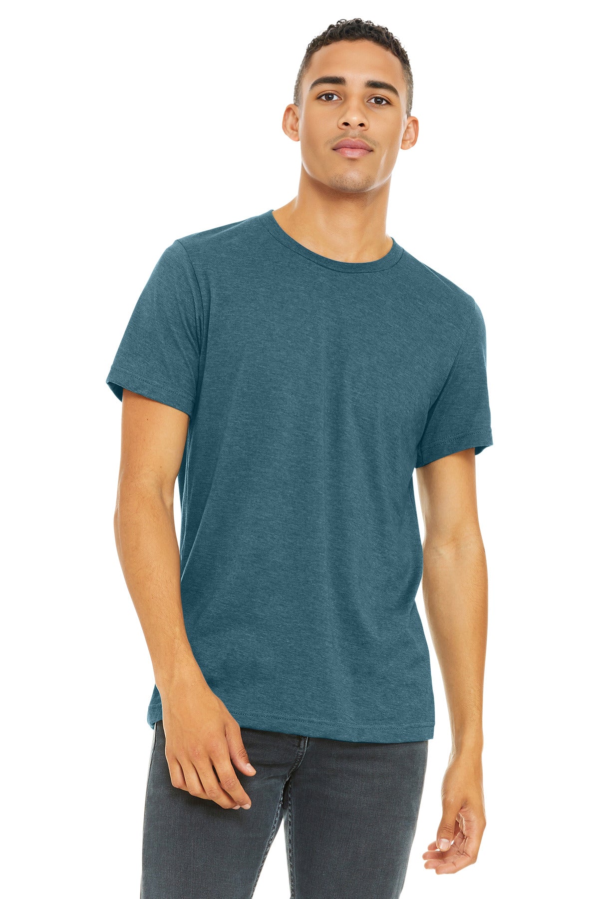 BELLA+CANVAS Unisex Heather CVC Short Sleeve Tee. BC3001CVC